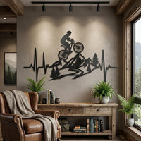 Mountain Bike Metal Wall Art