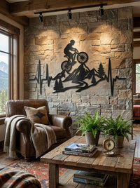 Mountain Bike Metal Wall Art