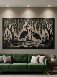 Lake House Metal Wall Art