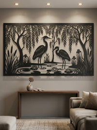 Lake House Metal Wall Art