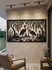 Lake House Metal Wall Art