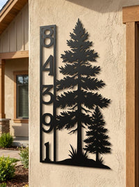Personalized House Number Sign