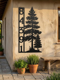 Personalized House Number Sign