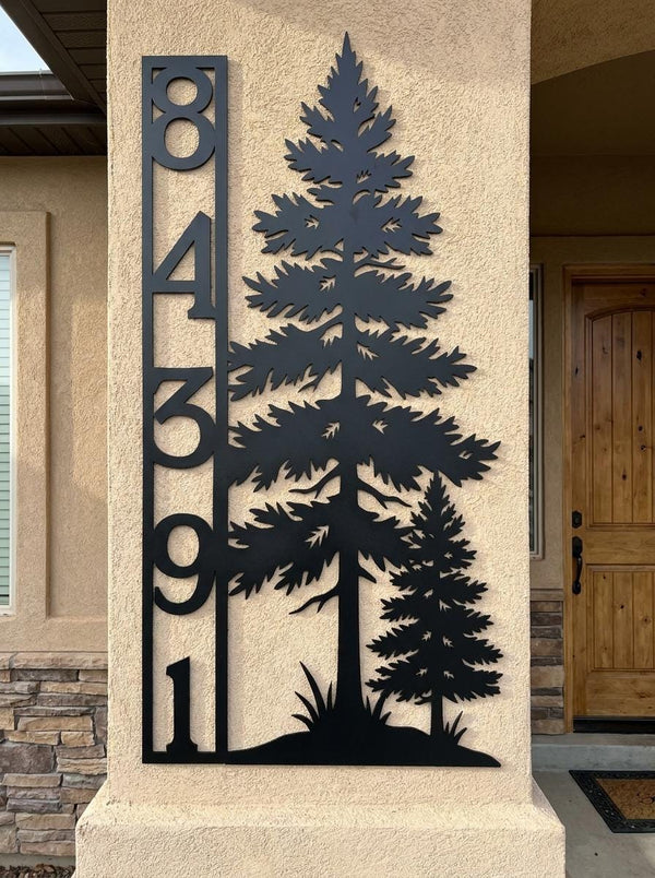 Personalized House Number Sign