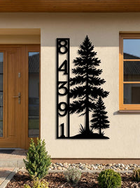 Personalized House Number Sign