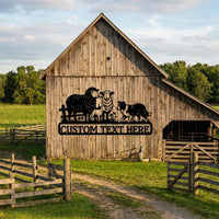 Personalized Sheep Farm Sign