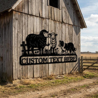 Personalized Sheep Farm Sign