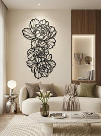 Peony Metal Wall Art
