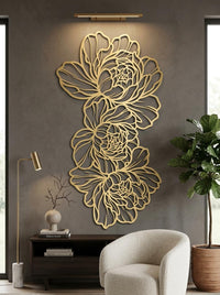 Peony Metal Wall Art