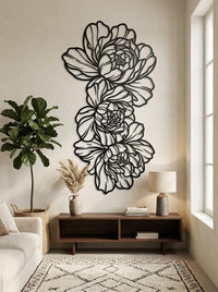Peony Metal Wall Art