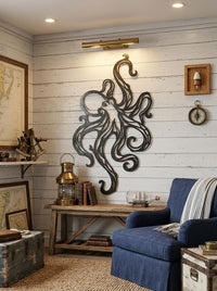 Octopus Metal Wall Decor