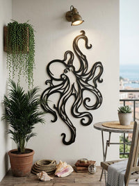 Octopus Metal Wall Decor