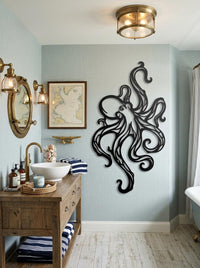 Octopus Metal Wall Decor