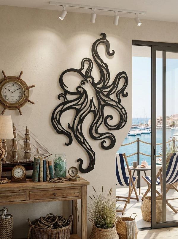 Octopus Metal Wall Decor