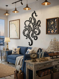 Octopus Metal Wall Decor