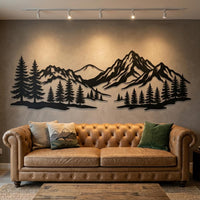 Mountain Range Metal Wall Art