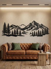 Mountain Range Metal Wall Art