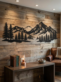 Mountain Range Metal Wall Art