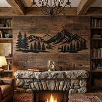 Mountain Range Metal Wall Art