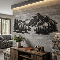 Mountain Range Metal Wall Art