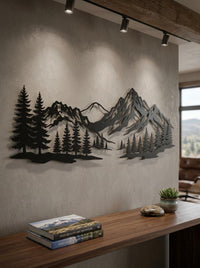 Mountain Range Metal Wall Art