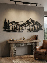 Mountain Range Metal Wall Art
