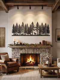Pine Forest Metal Wall Art