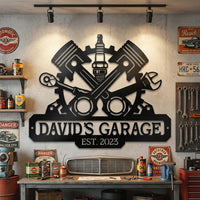 Personalized Mechanic Garage Sign