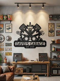 Personalized Mechanic Garage Sign