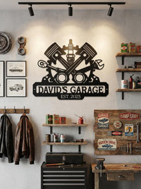 Personalized Mechanic Garage Sign