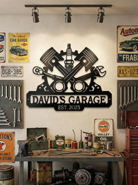 Personalized Mechanic Garage Sign
