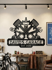 Personalized Mechanic Garage Sign