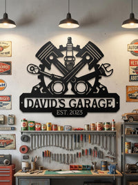 Personalized Mechanic Garage Sign