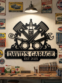 Personalized Mechanic Garage Sign