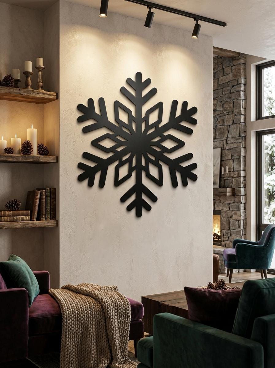 Snowflake Metal Wall Art