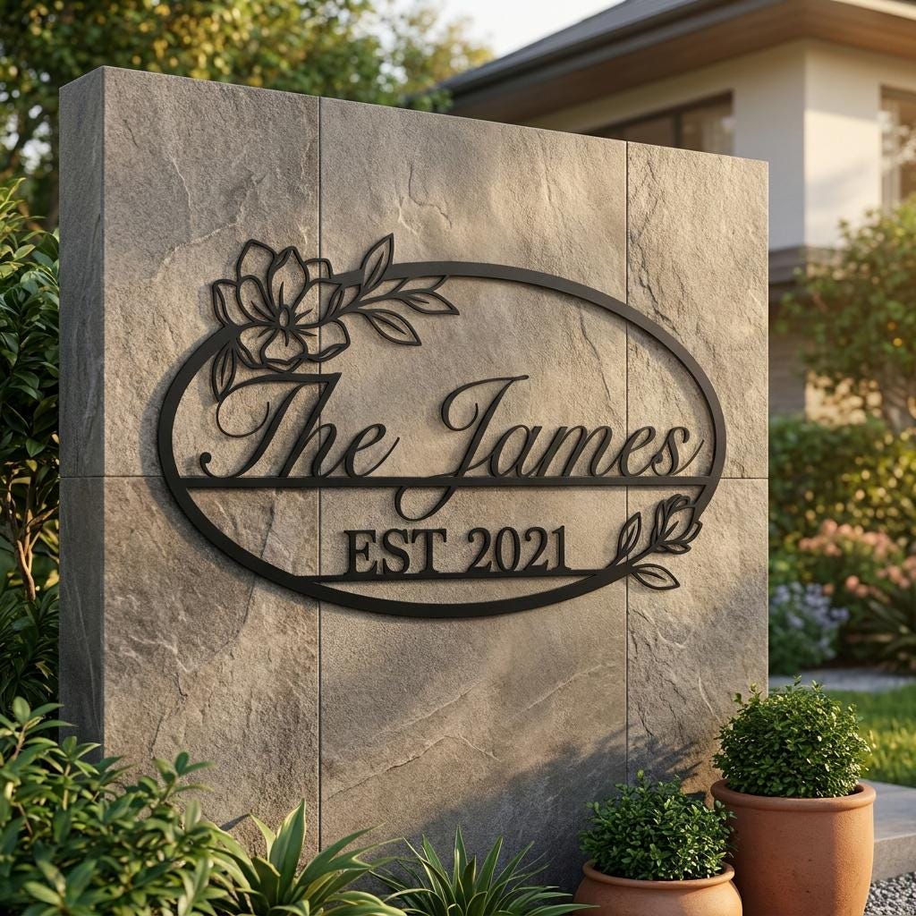 Personalized Family Name Sign