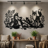 Fox Woodland Metal Wall Art