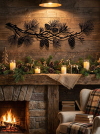 Pine Branch Metal Wall Art