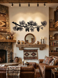 Pine Branch Metal Wall Art