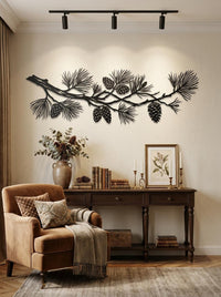 Pine Branch Metal Wall Art