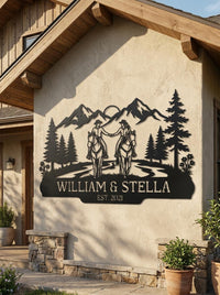 Personalized Horse Couple Sign