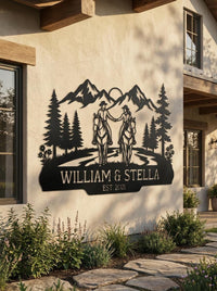 Personalized Horse Couple Sign