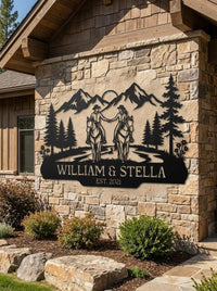 Personalized Horse Couple Sign