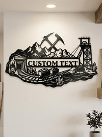Personalized Miner Metal Sign