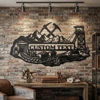 Personalized Miner Metal Sign