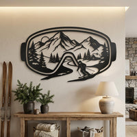 Ski Goggles Metal Wall Art
