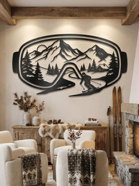 Ski Goggles Metal Wall Art