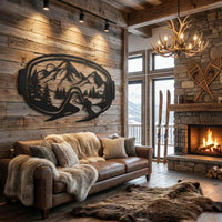 Ski Goggles Metal Wall Art