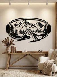 Ski Goggles Metal Wall Art