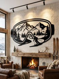 Ski Goggles Metal Wall Art